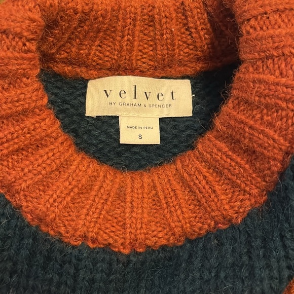 Velvet by Graham & Spencer Samara Striped Crew Neck Sweater - Picture 9 of 10